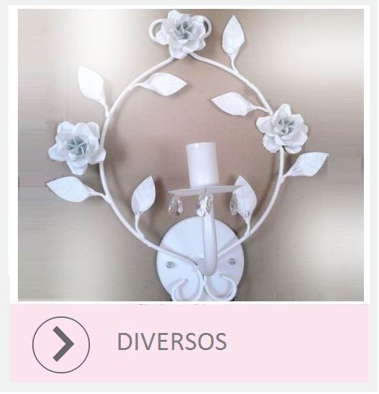Arandelas de parede acessórios banheiro provençal 